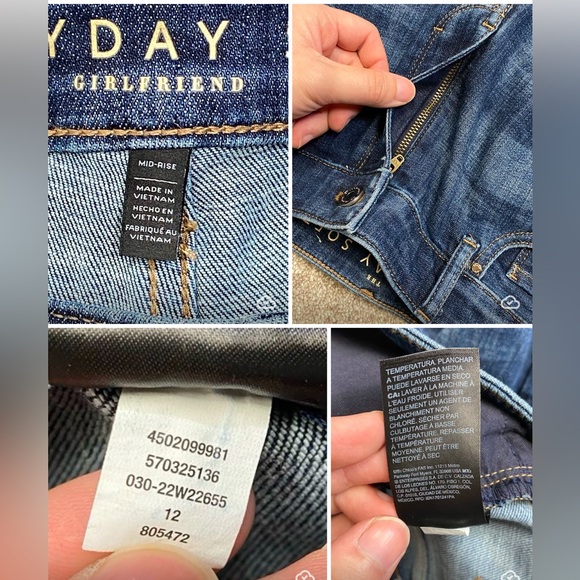 White House black market the everyday soft girlfriend jeans womens sz 10 blue - Picture 4 of 14